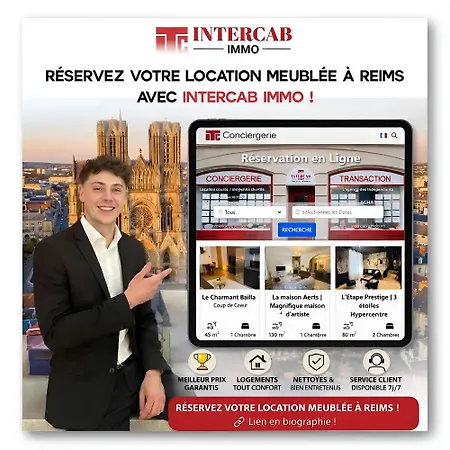 12 Ruinart - Le Prestigieux Ruinart Centre-ville Apartment *
